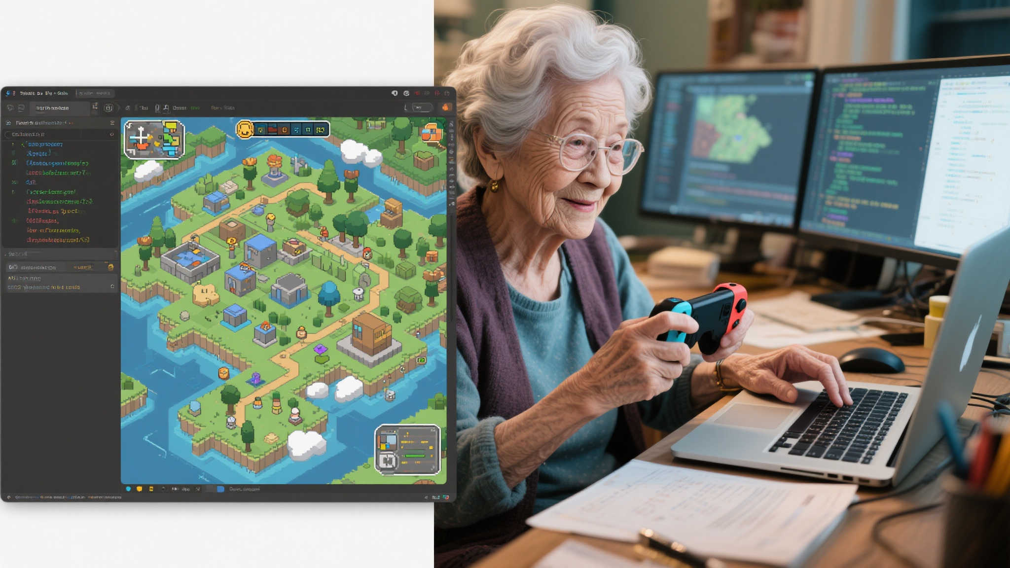 78岁热情奶奶独立创建游戏地图，坚持6年活跃社区