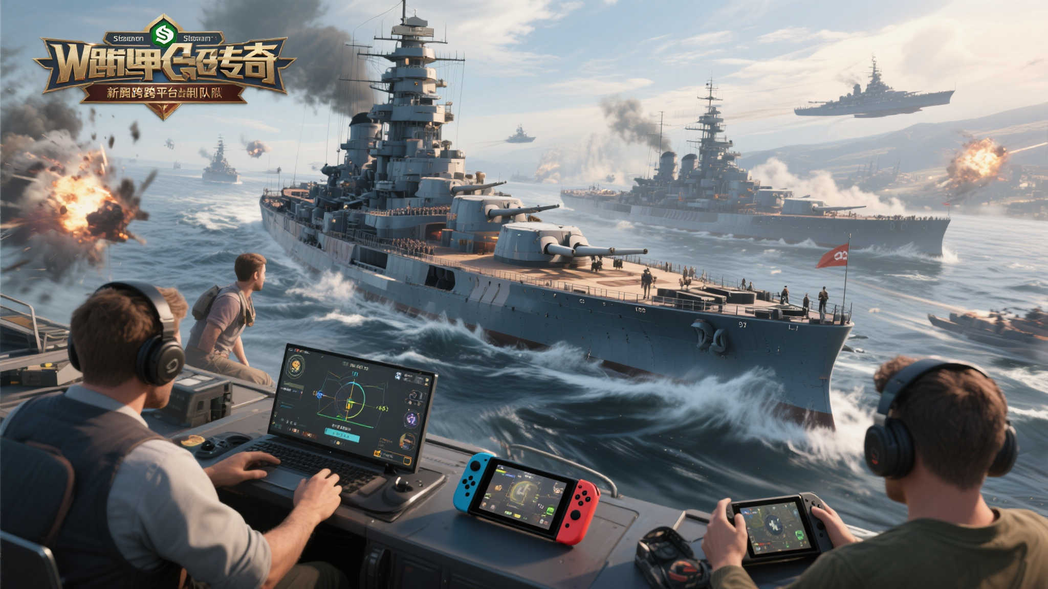 《战舰世界传奇》Steam页面上线：跨平台联机功能亮眼